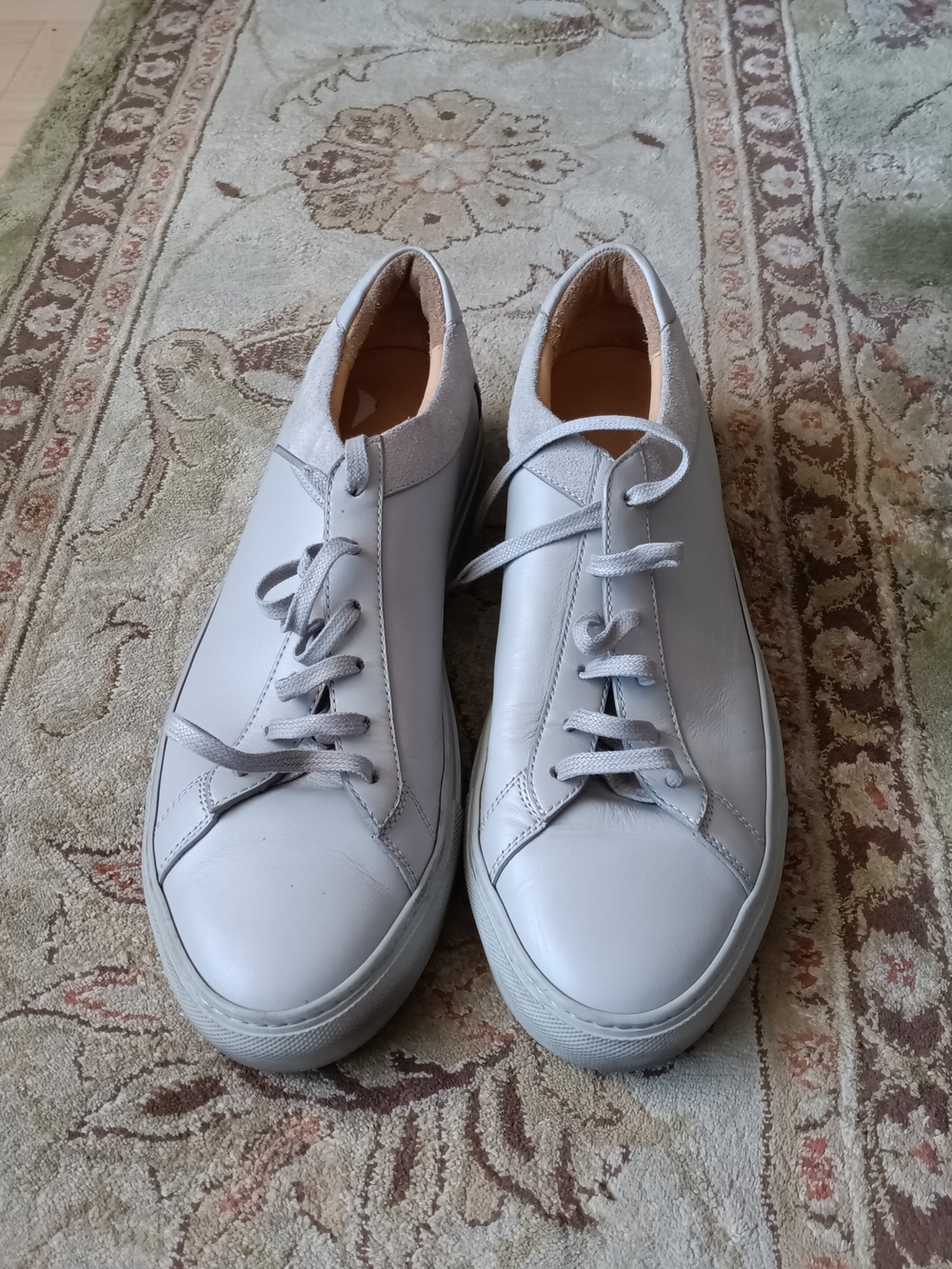 Kolor Men’s White Low-Top Leather Sneakers